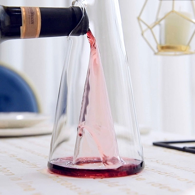 Pyramid Transparent Wine Decanter