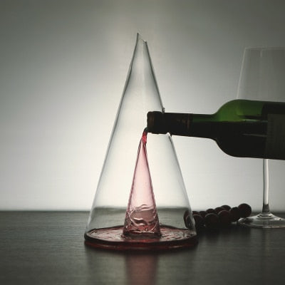 Pyramid Transparent Wine Decanter