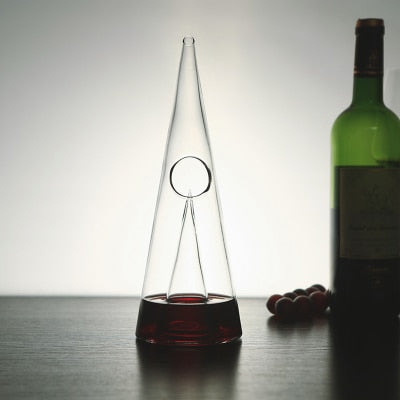 Pyramid Transparent Wine Decanter