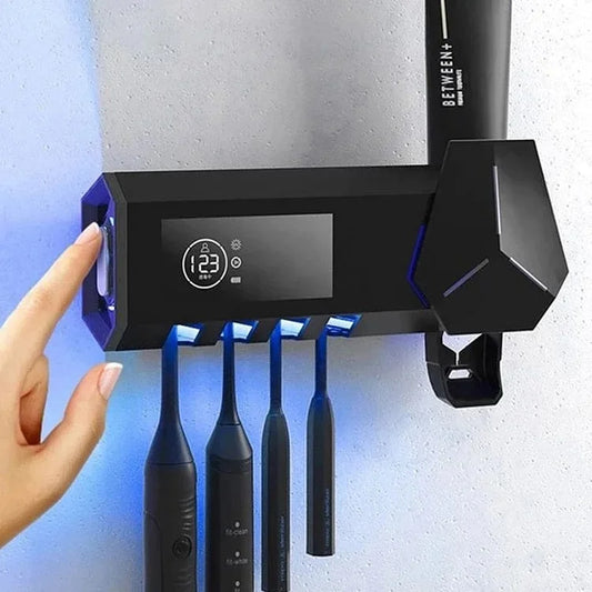 Smart Solar UV Toothbrush Holder & Toothpaste Dispenser